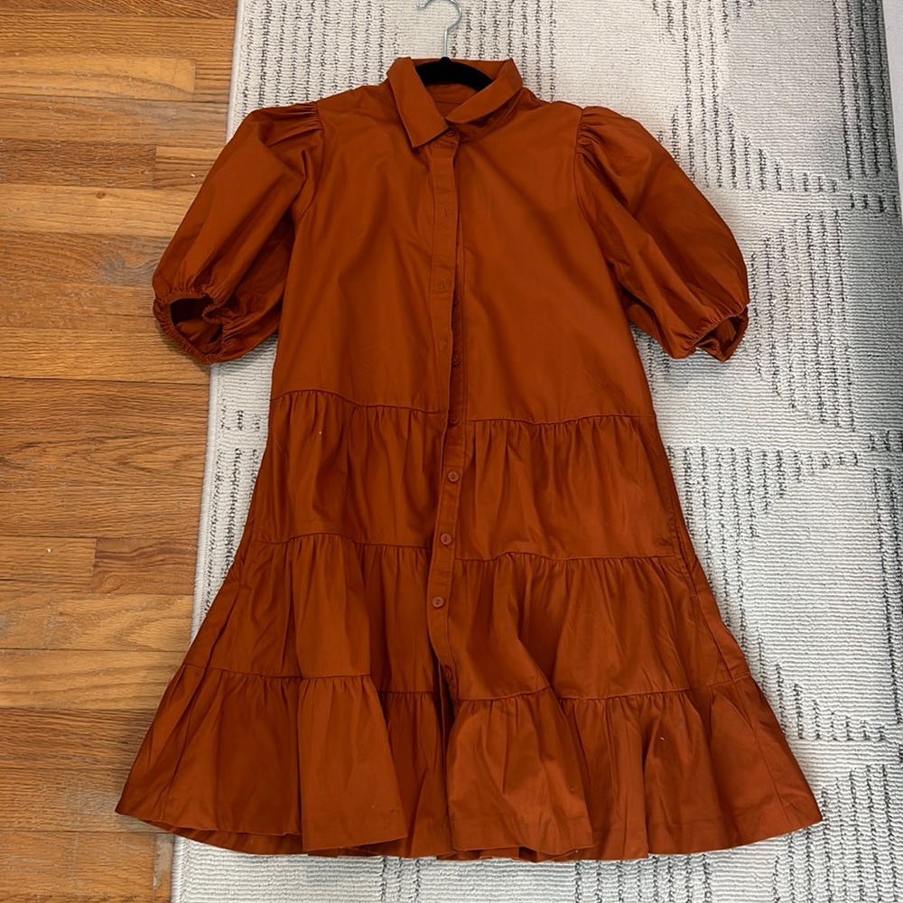 Poplin short dress